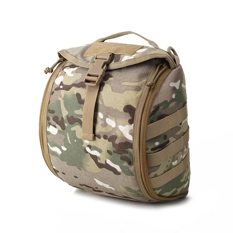 Tactical Helmet Bag Pack,Multi-Purpose Molle Storage Carrying Pouch for Sports Hunting Shooting Combat Helmets