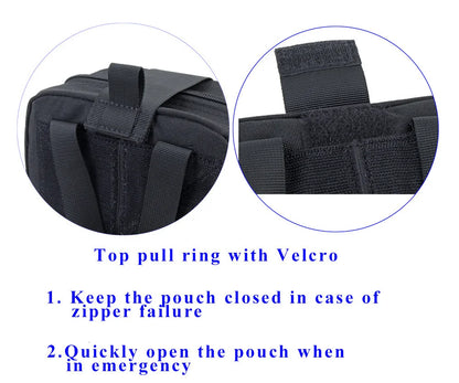 TACTIFANS First Aid Pouch Patch Bag Molle Hook and Loop Amphibious Tactical Medical kit EMT Emergency EDC Rip-Away Survival IFAK