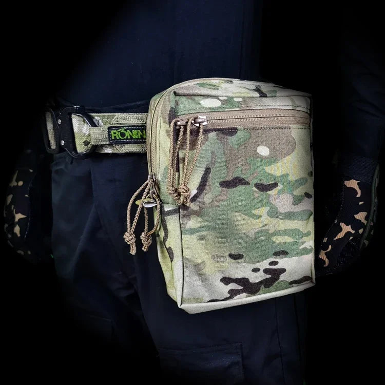 Tactical SS Style GP Tall Pouch Laser Cut MOLLE EDC Pouch Airsoft Vest Hunting Multi-purpose Utility Multicam Storage Bag Gear