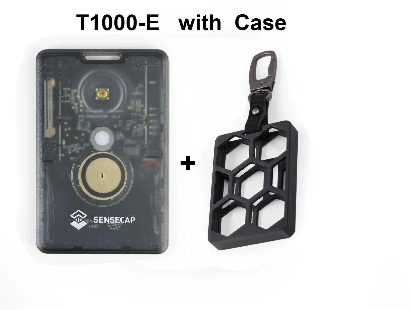New SenseCAP Meshtastic LoRa Card Tracker T1000 E Protective Case with Leather Keychain