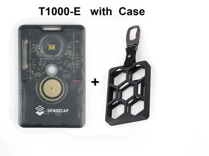 New SenseCAP Meshtastic LoRa Card Tracker T1000 E Protective Case with Leather Keychain