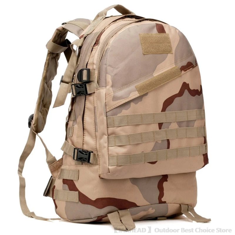 Outdoor Sport Camping Backpack Hiking Trekking School Bag Travel Cycling Walking Large Capacity Rucksack 3D Tactical Backpack