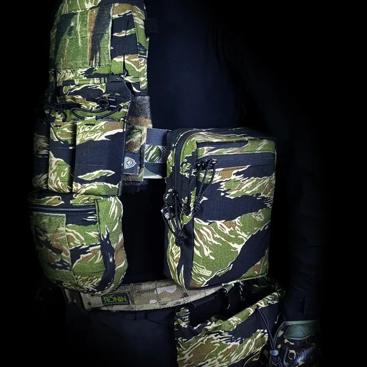 Tactical SS Style GP Tall Pouch Laser Cut MOLLE EDC Pouch Airsoft Vest Hunting Multi-purpose Utility Multicam Storage Bag Gear