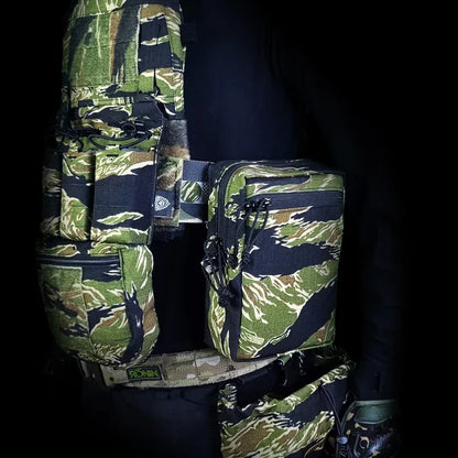 Tactical SS Style GP Tall Pouch Laser Cut MOLLE EDC Pouch Airsoft Vest Hunting Multi-purpose Utility Multicam Storage Bag Gear