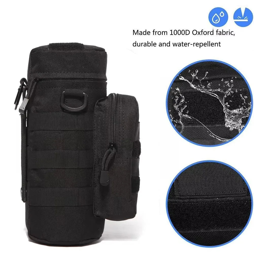 Tactical Molle Water Bottle Bag Pouch Holder Outdoor Travel Camping Hiking Cycling Fishing Hunting Water Bottle Kettle Carrier