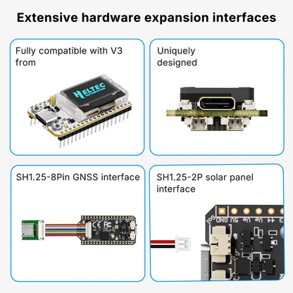 Heltec V4 OLED for Meshtastic and Meshcore ESP32-S3 SX1262 LoRa 32 Dev-Board WiFi Bluetooth PSRAM 16MB For Arduino
