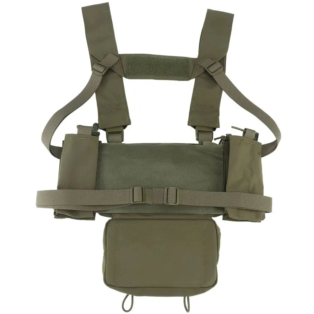 MK4 Chest Rig with 5.56/7.62 Magazine Pouch Holder, Pistol/Wing Pouch, Molle Dangler Pouch