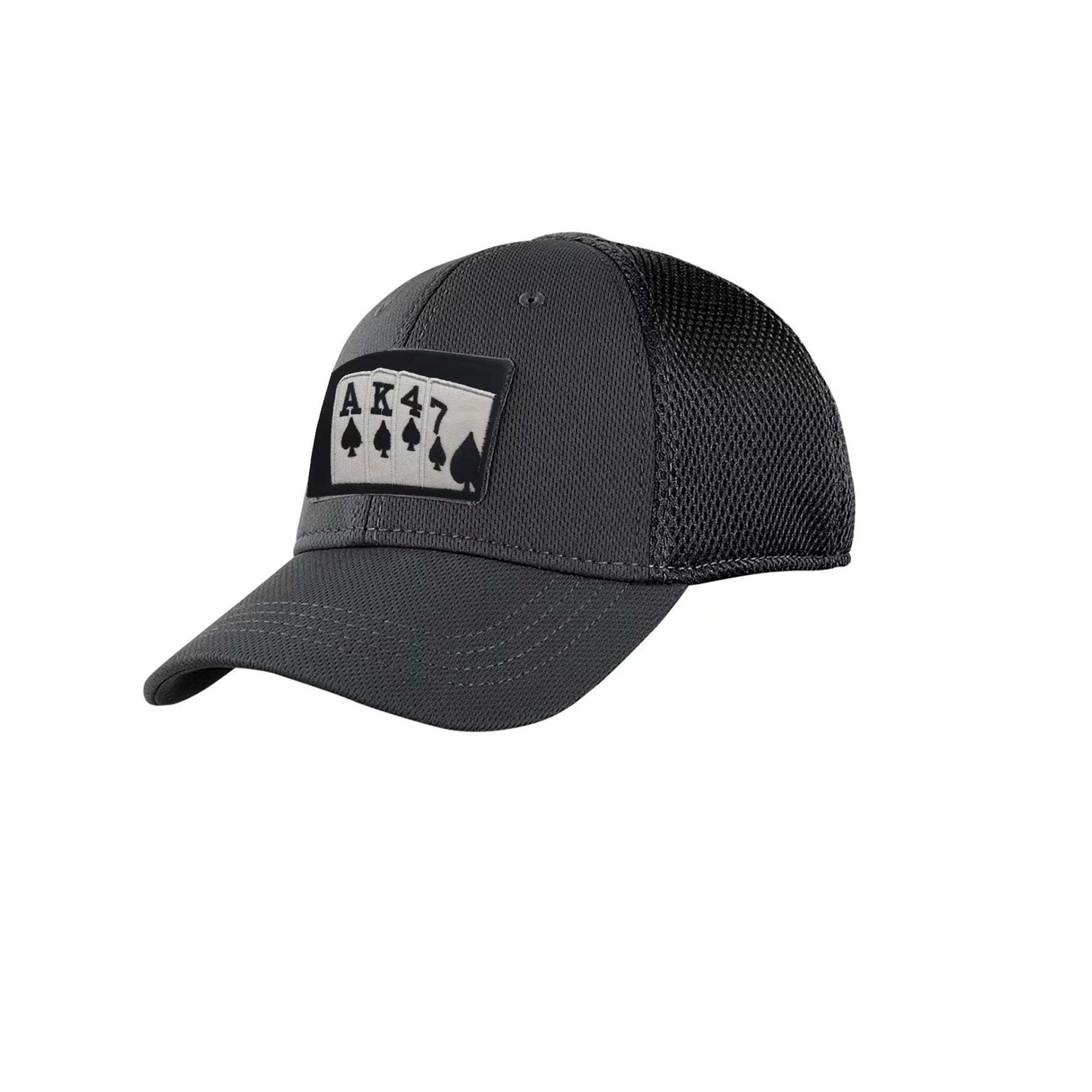 AK47 Poker Funny Meme Velcros Patch Morale Military Hook & Loop Fastener Embroidered for Tactical Molle Backpack, Jackets