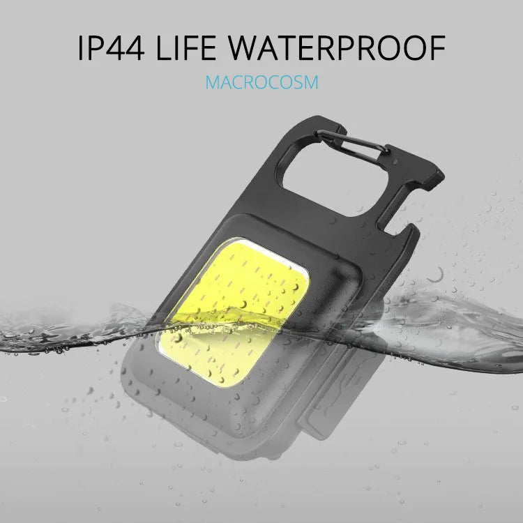 Super Bright MINI COB Keychain Flashlight Charging Lamp Camping Lights with Magnet 4 Lighting Modes for Camping Home