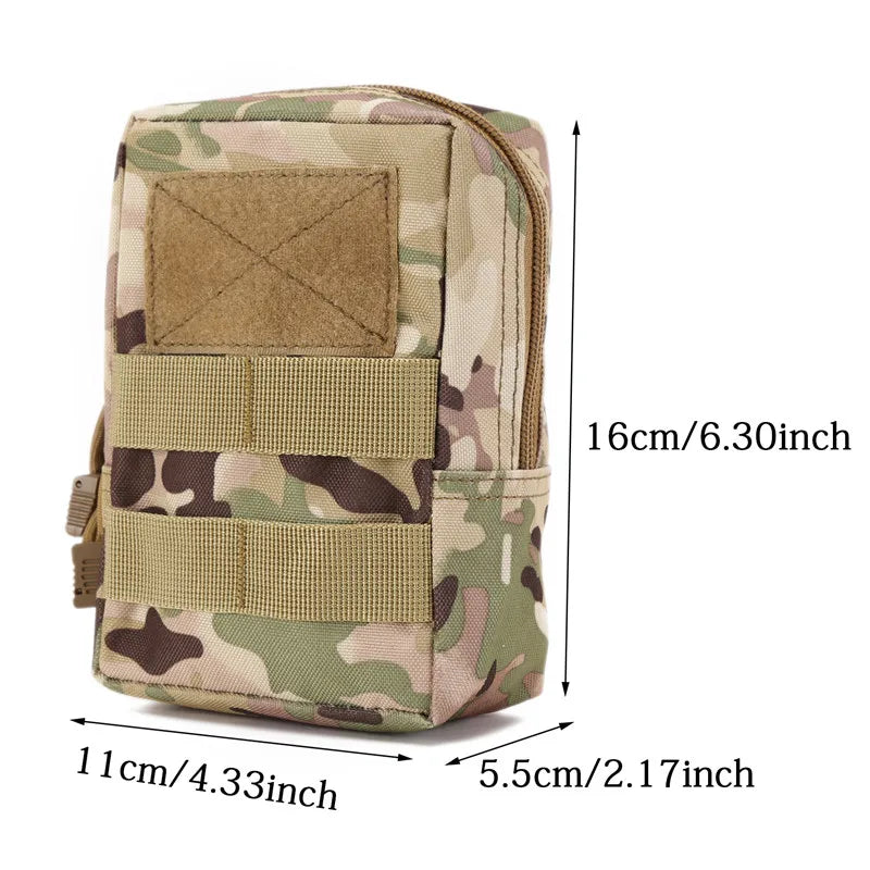 Outdoor Military Molle Pouch Bag Tactical Utility EDC Tools Pack Phone Holder Case Working Camping Pocket Hunting Bag