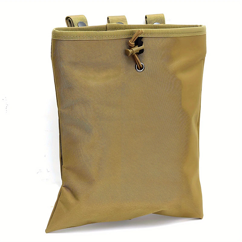 Tactical Hunting Molle Drawstring Magazine Dump Pouch Large Folding Recycling Bag garbage Bag Outdoor Ammo Storage Pack