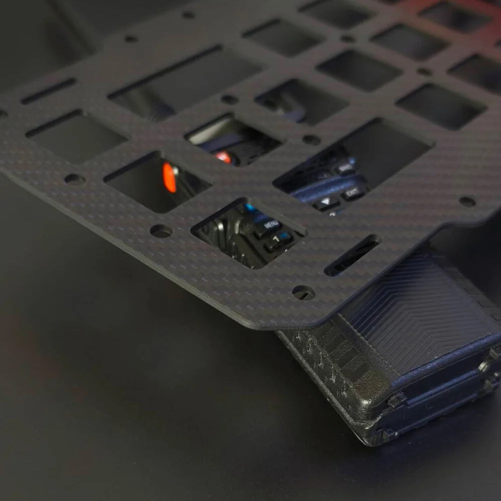 Carbon Fiber Tactical Car Visor Organizer EDC Tool Hanger For Vehicle, SUV, Truck Rigid Molle Panel Hunting Airsoft Gear