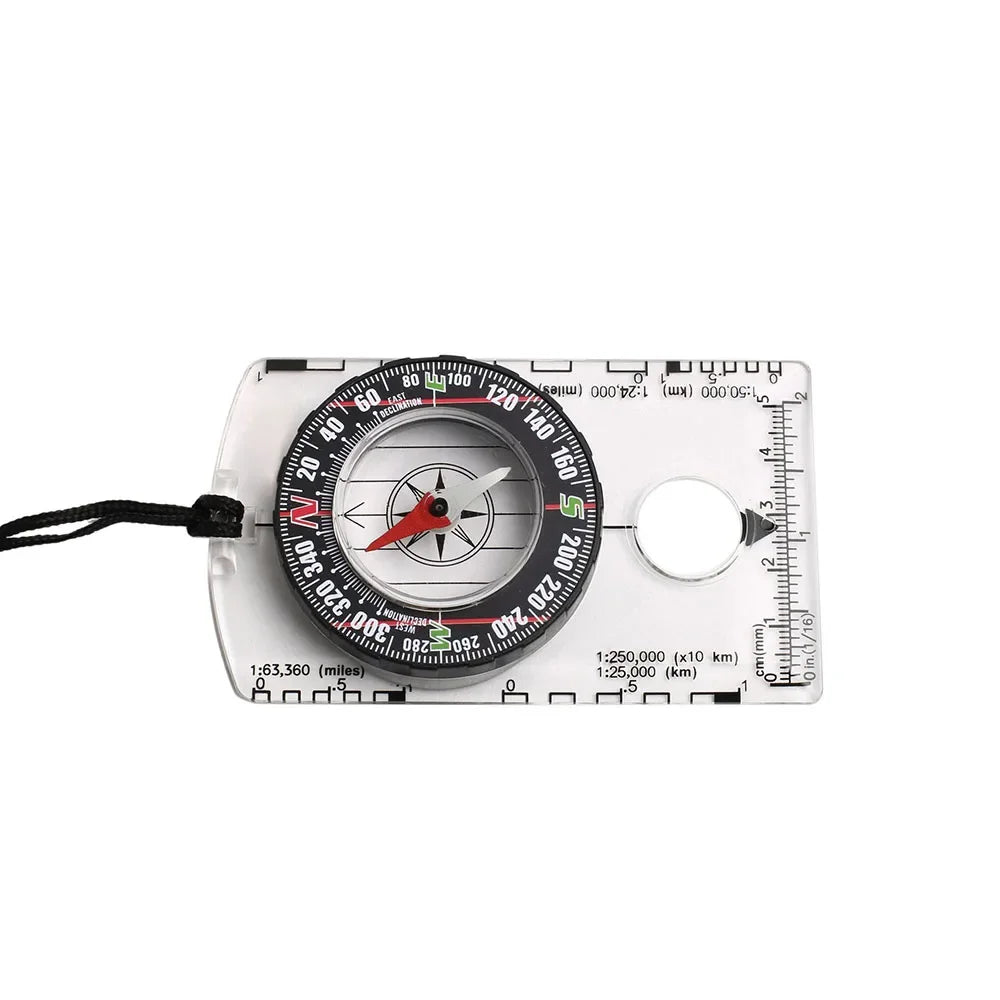 Waterproof Orienteering Compass for Map Reading Baseplate Compass Outdoor Hiking Hunting Navigation Camping Gadget Survival Gear