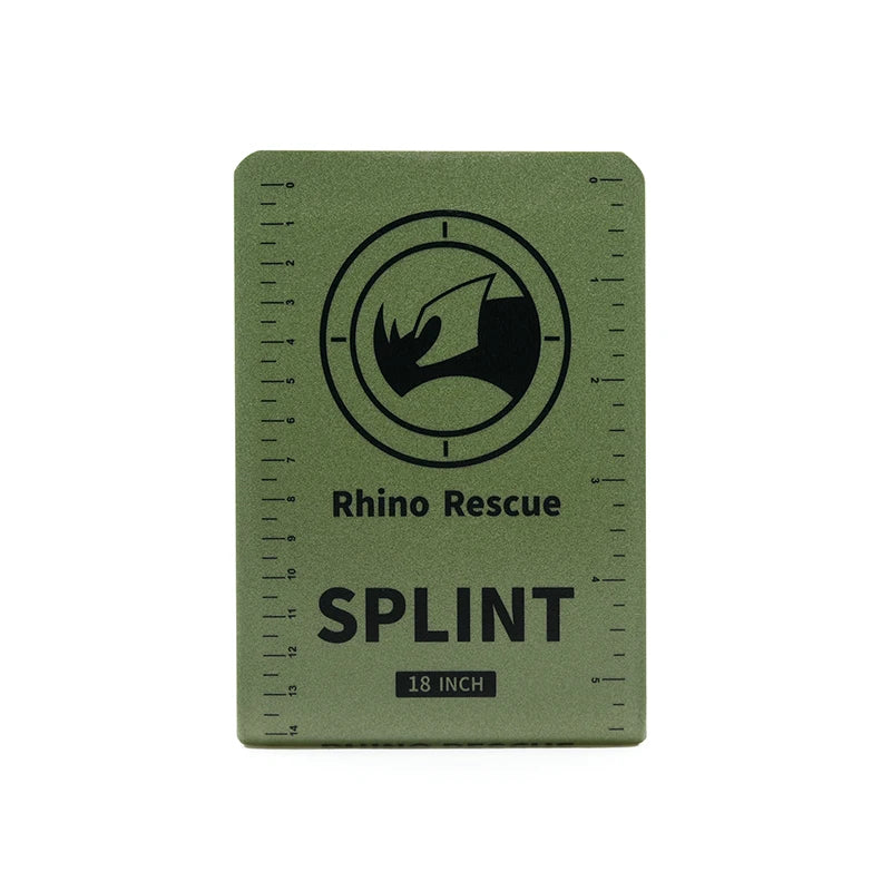 RHINO RESCUE First Aid Splint 36" X 4.3" Green-Gray, Keep Bones in Position For Camping Hiking Fixture Bone Emergency Kit
