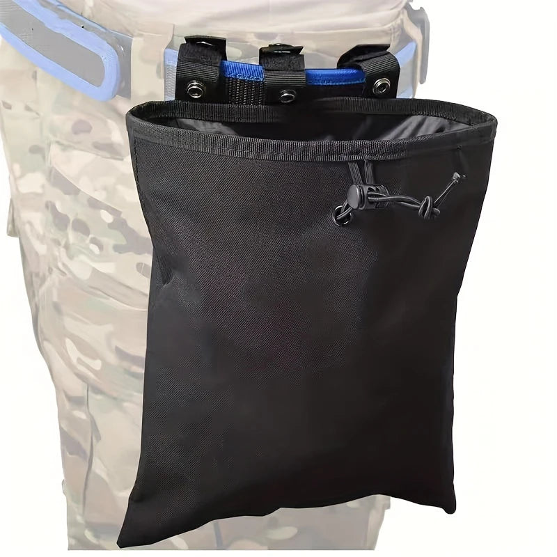 Tactical Hunting Molle Drawstring Magazine Dump Pouch Large Folding Recycling Bag garbage Bag Outdoor Ammo Storage Pack