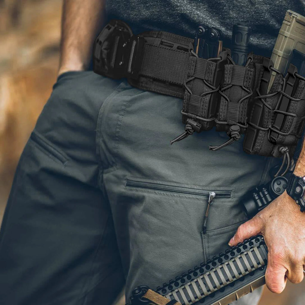 1pc Molle Pistol Mag Pouch Single Double Stack Magazine for 9mm/.40 Calibers 45acp Glock S&W M&P, Sig 226/229, and  so on