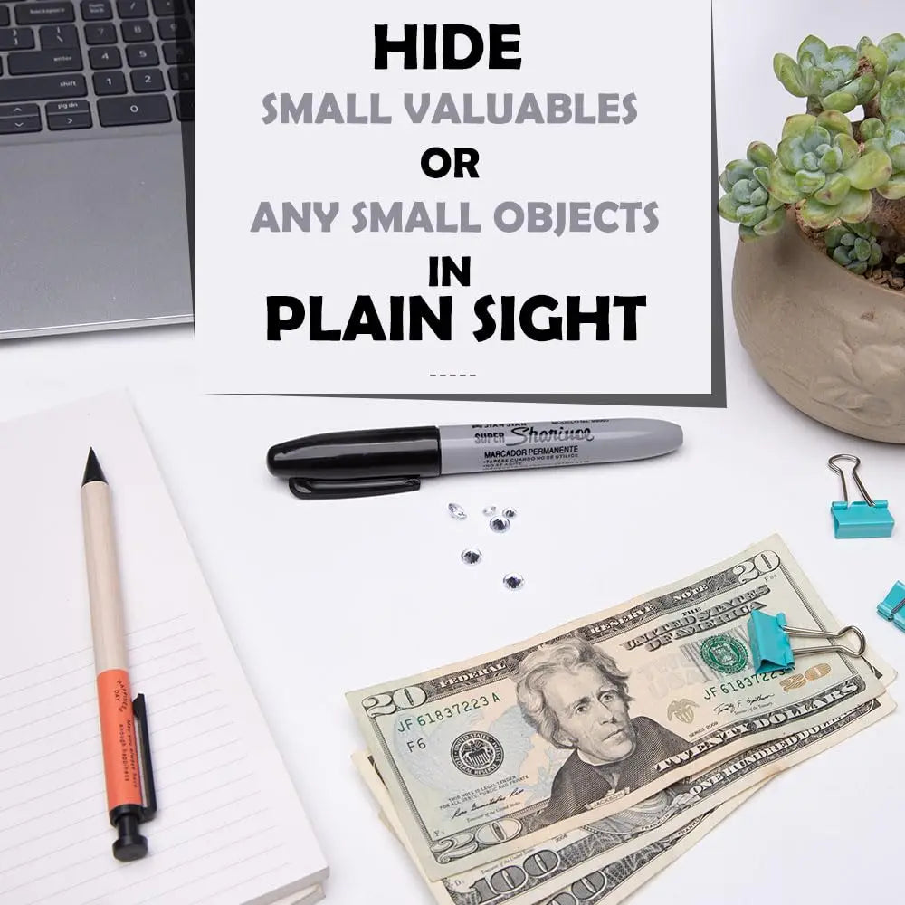 Durable Diversion Safe Marker Pen - Discreet Hidden Storage for Small Valuables - Perfect Fun Gift for Home & Dorm Decor