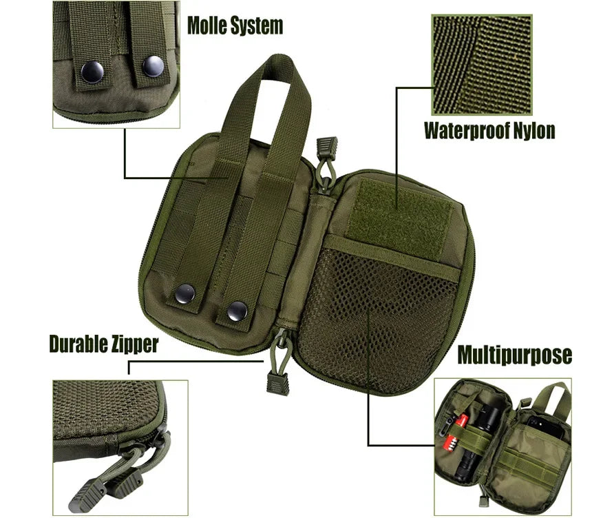 Tactical Bags Molle Pouches Waist Bag Men Phone Pouch Camping Hunting Accessories Belt Fanny Pack EDC Pack