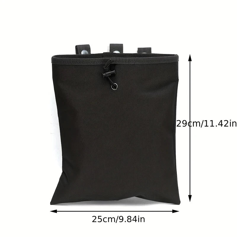 Tactical Hunting Molle Drawstring Magazine Dump Pouch Large Folding Recycling Bag garbage Bag Outdoor Ammo Storage Pack