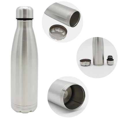 Secret Hidden Safe Diversion Water Bottle Steel Secret Stash Spot Can Hidden Safes Storage Compartment for Cards Keys Cash Money