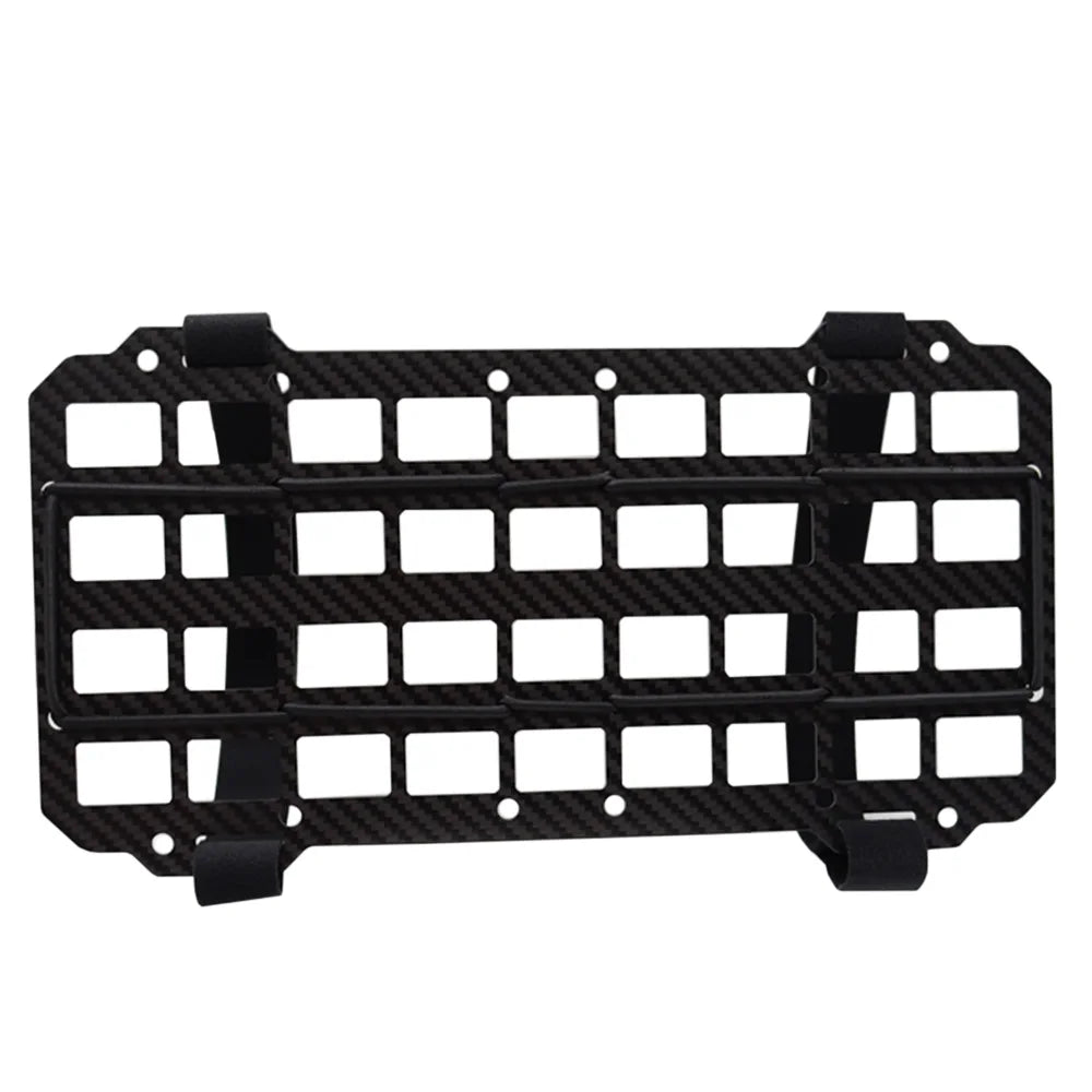 Carbon Fiber Tactical Car Visor Organizer EDC Tool Hanger For Vehicle, SUV, Truck Rigid Molle Panel Hunting Airsoft Gear