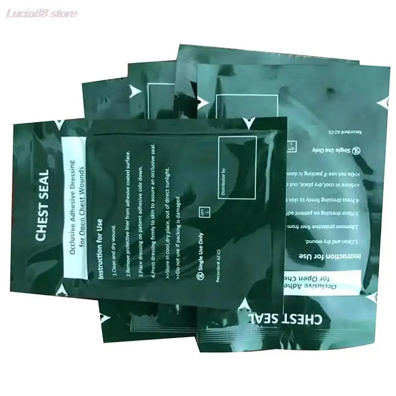 1pc North American Rescue Hyfin Chest Seal Medical Chest Seal Vented Outdoor Emergency First Aid Freeshipping