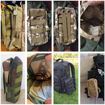 Outdoor Tactical Molle Pouch Waterproof Nylon Multi Purpose Army Small Tactical Pack Universal Hunting Camping Bag Outdoor Equip