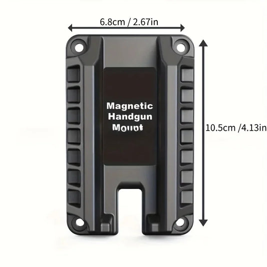 Tactical Magnetic Gun Mount HQ Rubber Coated Gun Magnet Buckler Series for Car Desks Walls Concealed Gun Holder for Handgun