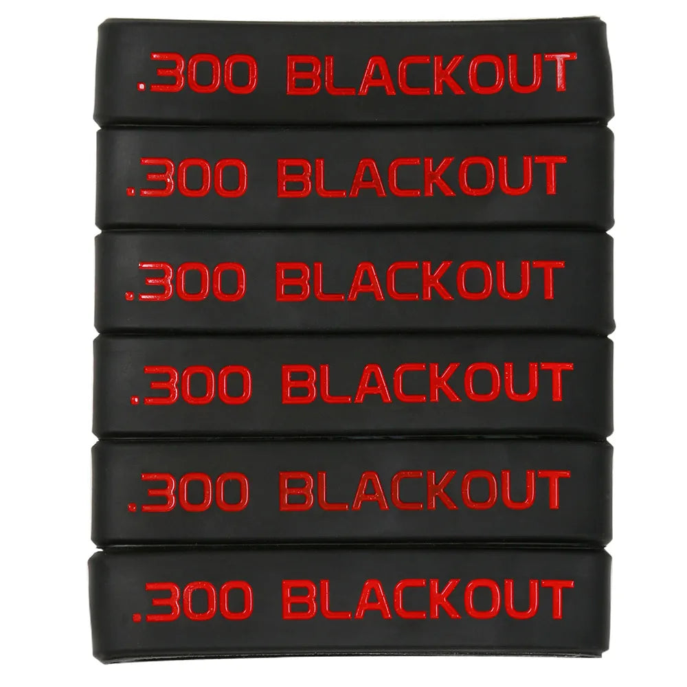 6 Pcs Magazine Marking Band for 7.62x39 5.56 Nato 300 Blackout 6.5 CREEDMOOR Magazine Marking Rubber Band Muti-Colors