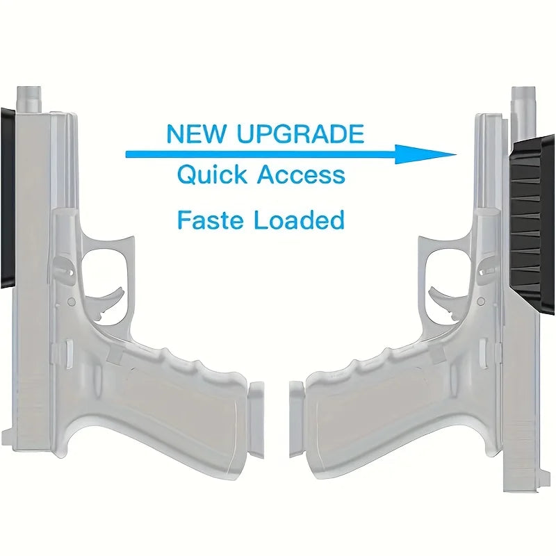 Tactical Magnetic Gun Mount HQ Rubber Coated Gun Magnet Buckler Series for Car Desks Walls Concealed Gun Holder for Handgun