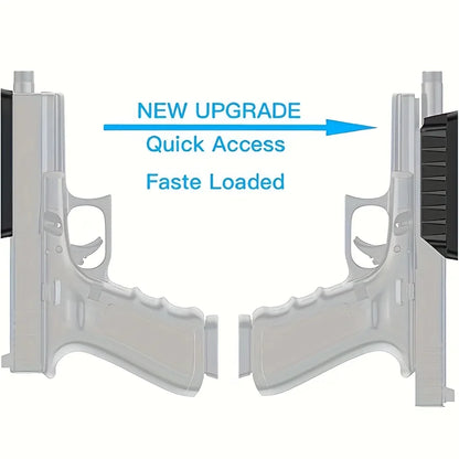 Tactical Magnetic Gun Mount HQ Rubber Coated Gun Magnet Buckler Series for Car Desks Walls Concealed Gun Holder for Handgun