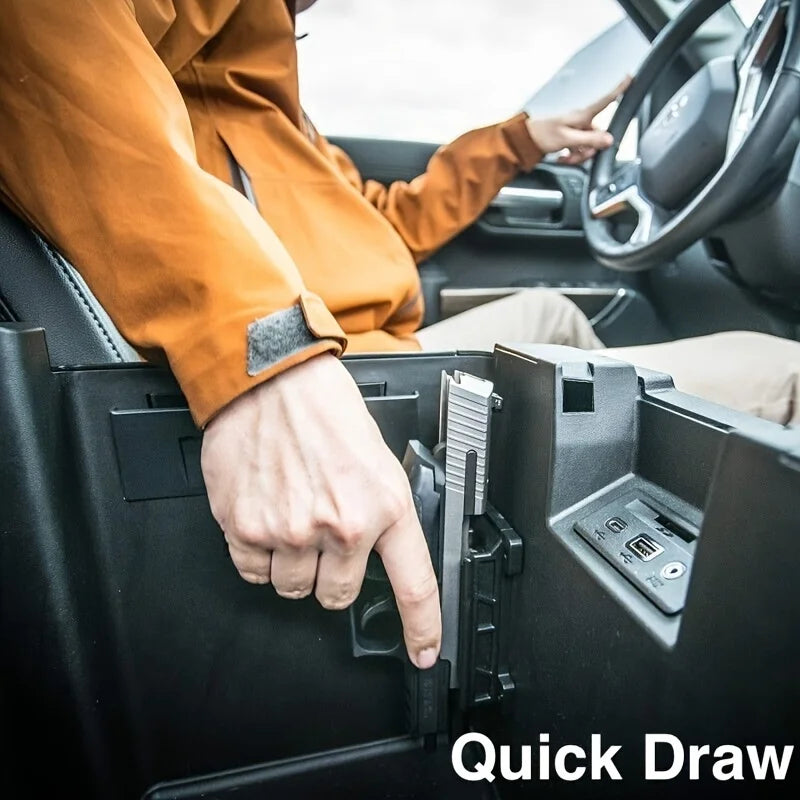 Tactical Magnetic Gun Mount HQ Rubber Coated Gun Magnet Buckler Series for Car Desks Walls Concealed Gun Holder for Handgun