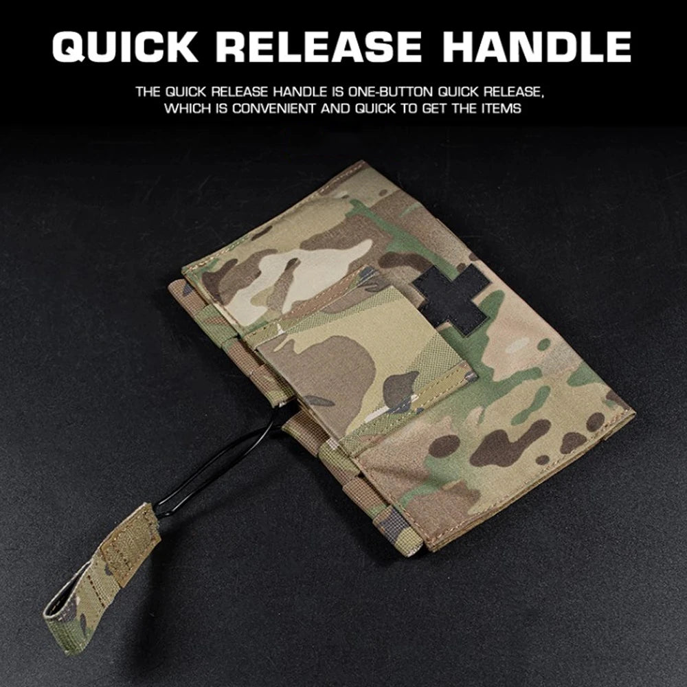 Tactical IFAK LBT 9022B Blow Out Medical Pouch MOLLE Aircraft Cable Quick Release EDC Waist Belt Vest First Aid Tools Kit