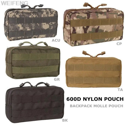 Tactical Molle EDC Pouch First Aid Kit Pouch Cell Phone Pouch Holder Waist Pack Emergency EMT Utility Tool Pouch Hunting Bag