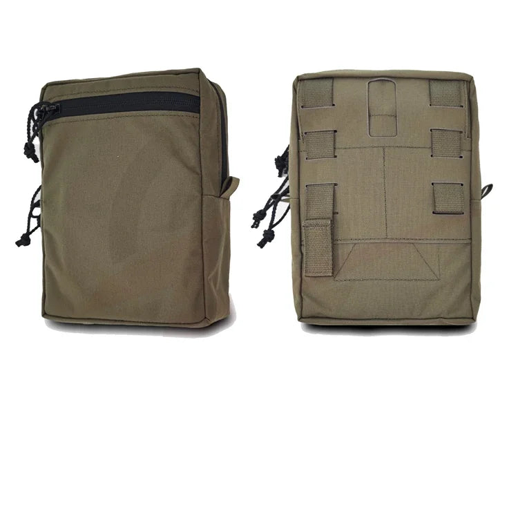 Tactical SS Style GP Tall Pouch Laser Cut MOLLE EDC Pouch Airsoft Vest Hunting Multi-purpose Utility Multicam Storage Bag Gear