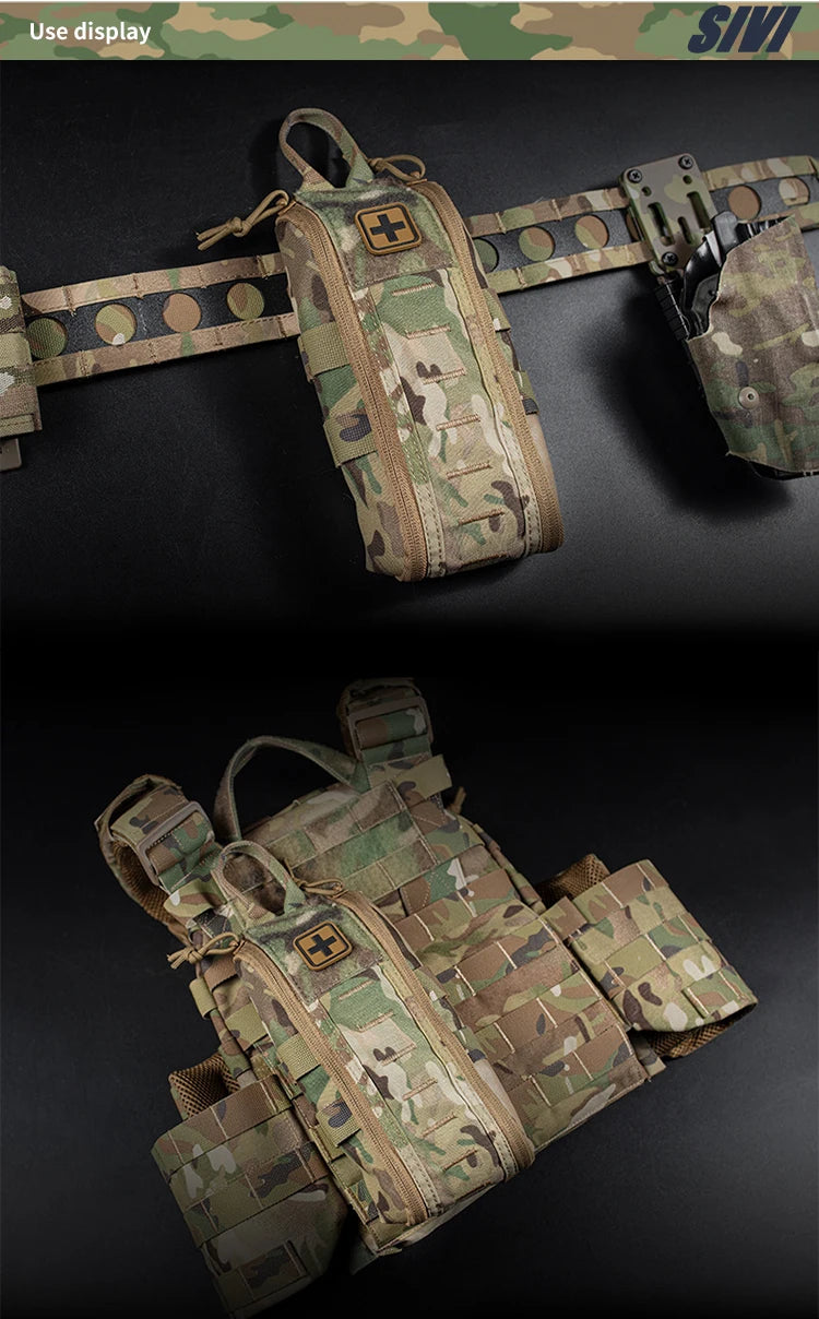 Nylon Tactical Bag First Aid Kits Molle Pouch Mini Waist Bag Outdoor Camping Survival Tool EDC Pouch