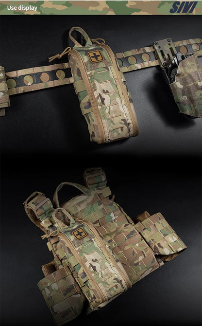 Nylon Tactical Bag First Aid Kits Molle Pouch Mini Waist Bag Outdoor Camping Survival Tool EDC Pouch
