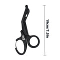 Rhino Rescue Trauma Shears 7.5" Premium Stainless Steel Medical Emergency Scissors with Non-Stick Blades, Fluoride-Coated 1PC