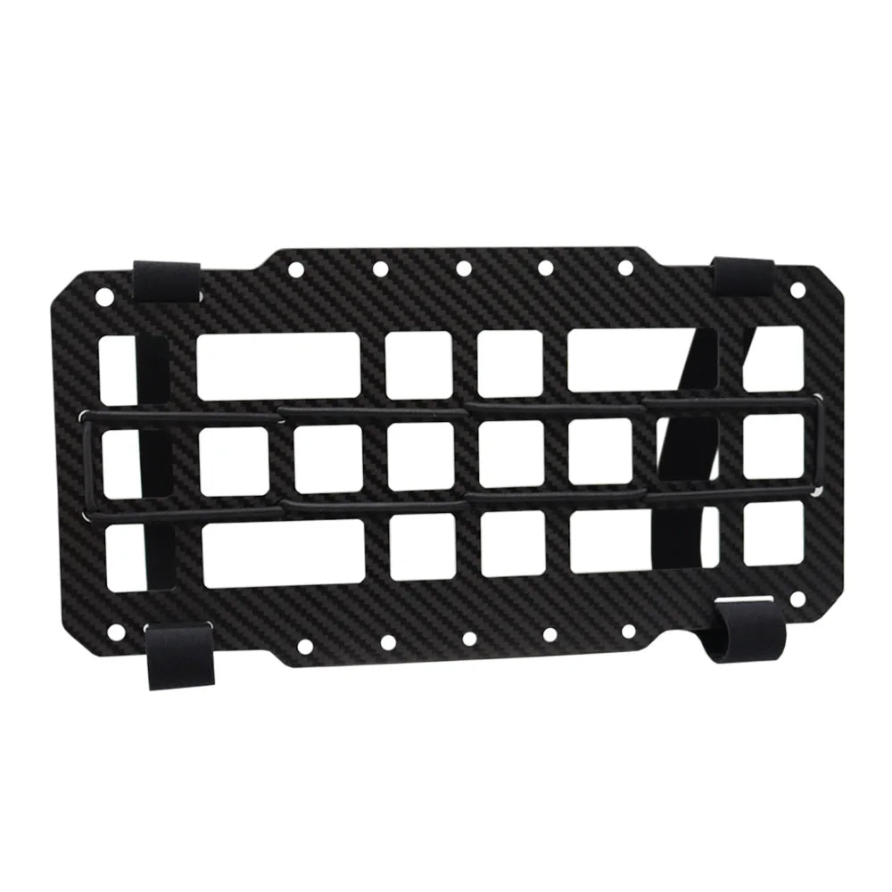 Carbon Fiber Tactical Car Visor Organizer EDC Tool Hanger For Vehicle, SUV, Truck Rigid Molle Panel Hunting Airsoft Gear