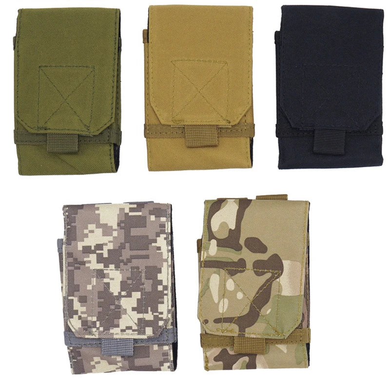 Outdoor Camouflage Waist Bag Phone Holder Sport Belt Bag Case Waterproof Nylon Sport Hunting Camo Bags in Backpack
