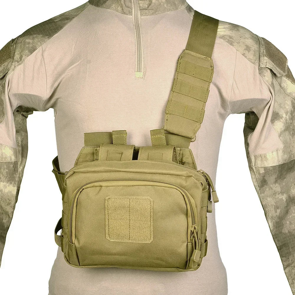 Tactical 2 Banger Messenger Range Bags Multifunctional Large Capacity Magazine Crossbody Shooting Hunting Gear Pistol Glock Bag