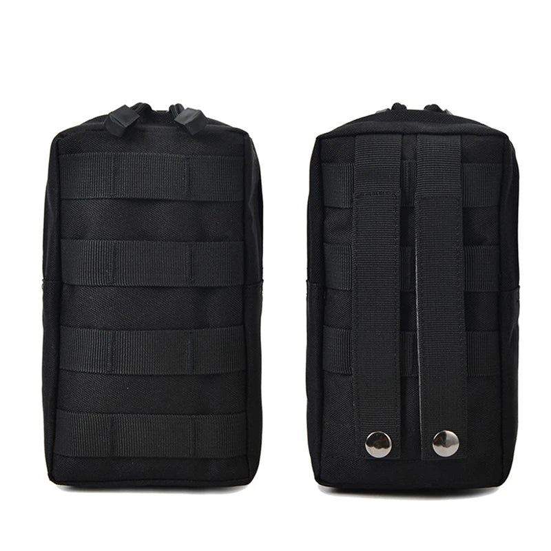 600D Oxford Outdoor  Bag EDC Molle Tool Zipper Waist Accessories Durable Belt Comouflage Pouch  Airsoft