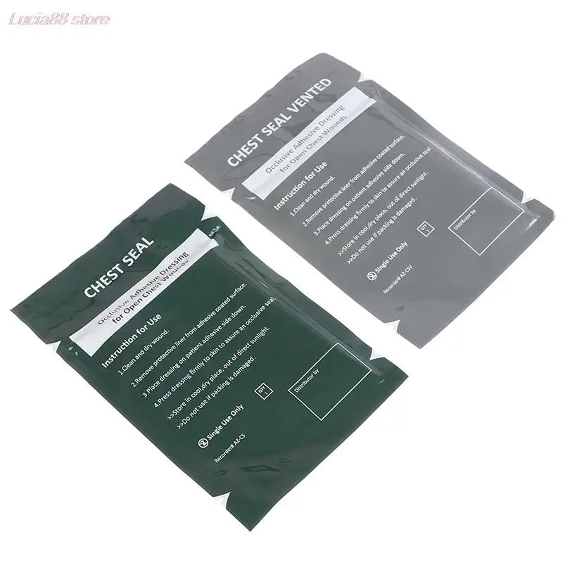 1pc North American Rescue Hyfin Chest Seal Medical Chest Seal Vented Outdoor Emergency First Aid Freeshipping