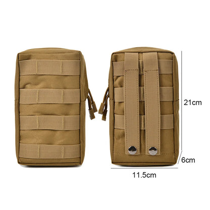 Outdoor Tactical Molle Pouch Waterproof Nylon Multi Purpose Army Small Tactical Pack Universal Hunting Camping Bag Outdoor Equip