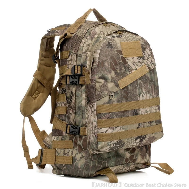 Outdoor Sport Camping Backpack Hiking Trekking School Bag Travel Cycling Walking Large Capacity Rucksack 3D Tactical Backpack
