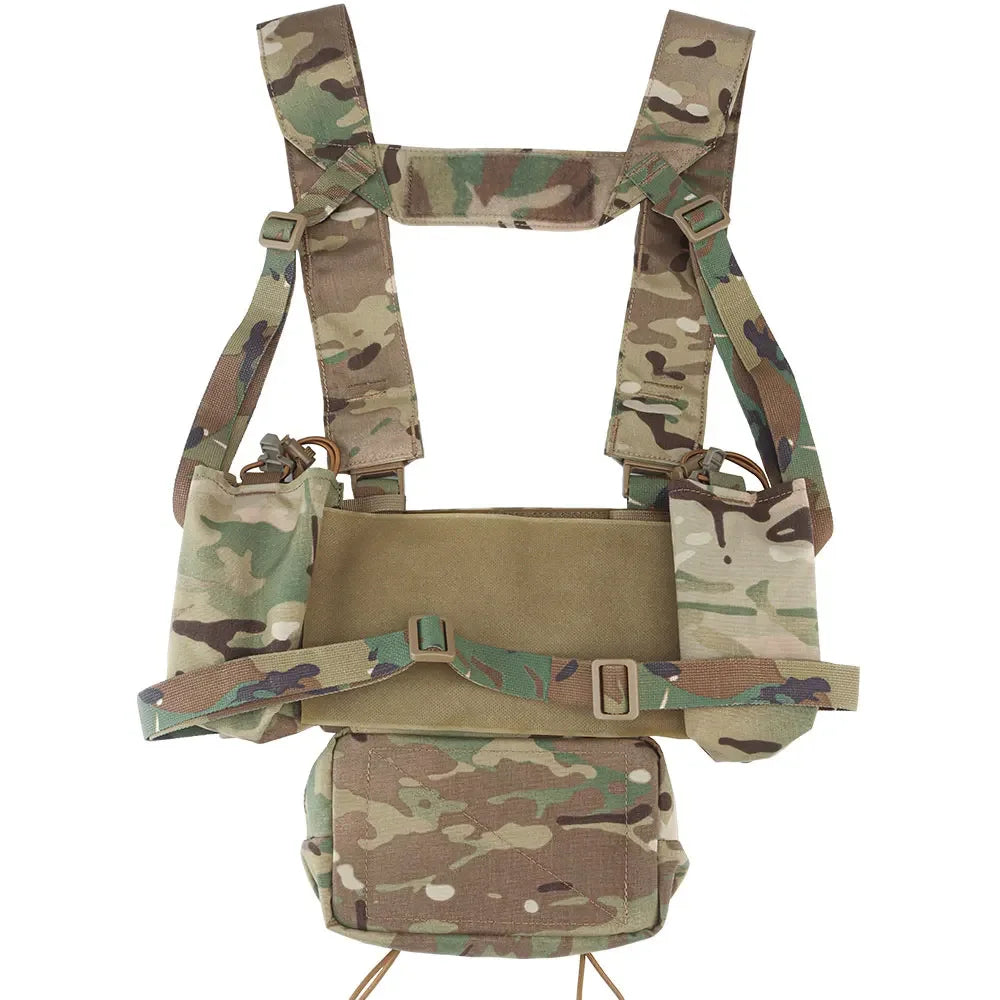 MK4 Chest Rig with 5.56/7.62 Magazine Pouch Holder, Pistol/Wing Pouch, Molle Dangler Pouch