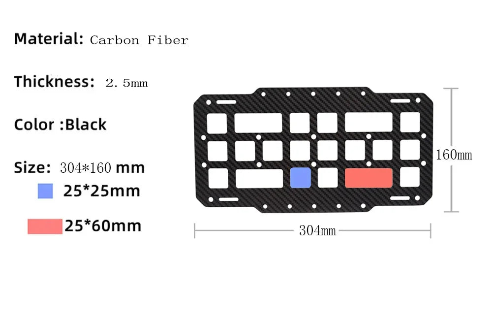 Carbon Fiber Tactical Car Visor Organizer EDC Tool Hanger For Vehicle, SUV, Truck Rigid Molle Panel Hunting Airsoft Gear