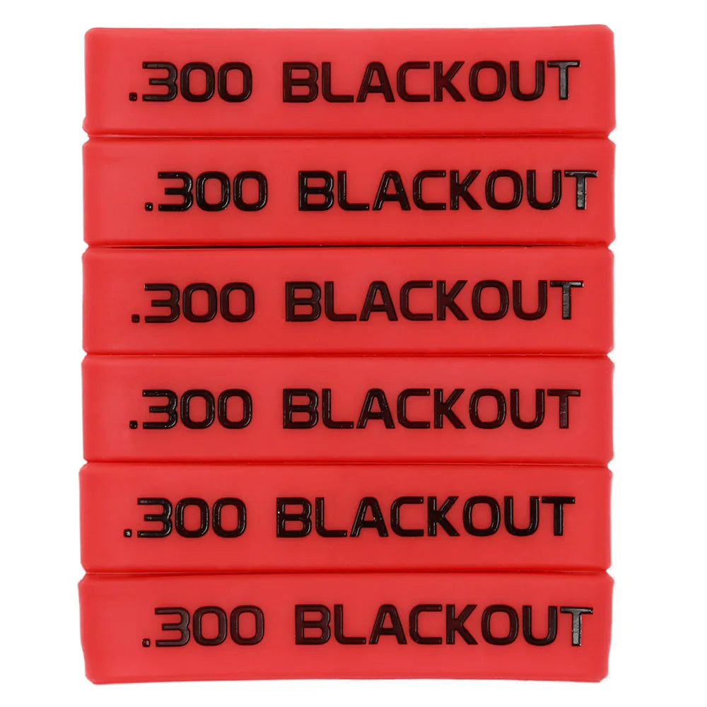 6 Pcs Magazine Marking Band for 7.62x39 5.56 Nato 300 Blackout 6.5 CREEDMOOR Magazine Marking Rubber Band Muti-Colors