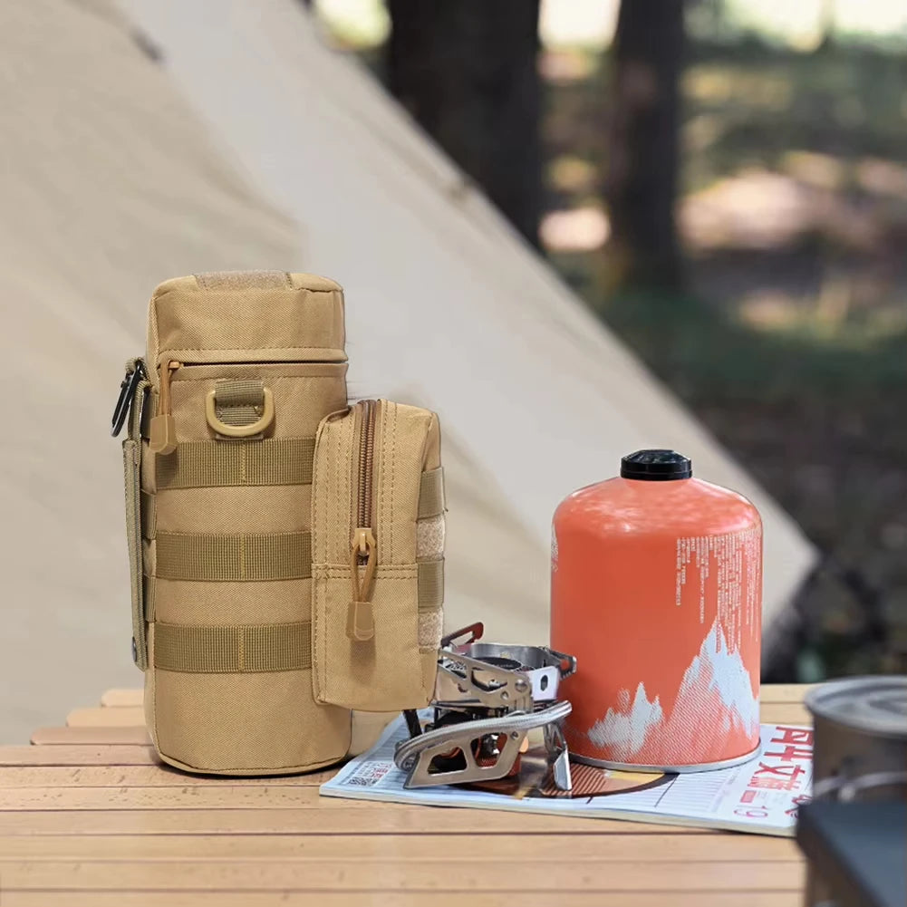 Tactical Molle Water Bottle Bag Pouch Holder Outdoor Travel Camping Hiking Cycling Fishing Hunting Water Bottle Kettle Carrier