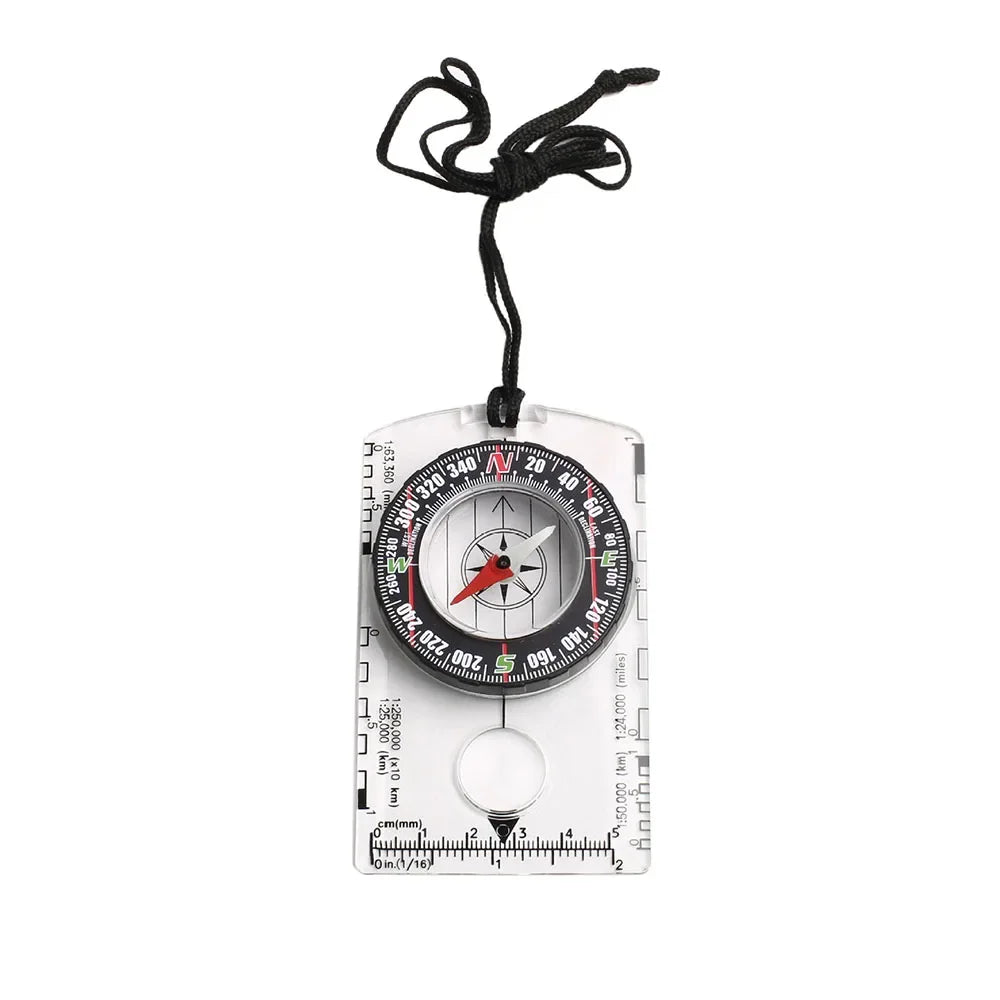 Waterproof Orienteering Compass for Map Reading Baseplate Compass Outdoor Hiking Hunting Navigation Camping Gadget Survival Gear